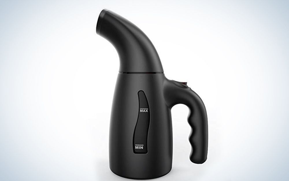 While most steamers are white or see-through, the Lemontec Garment Steamer comes in black.