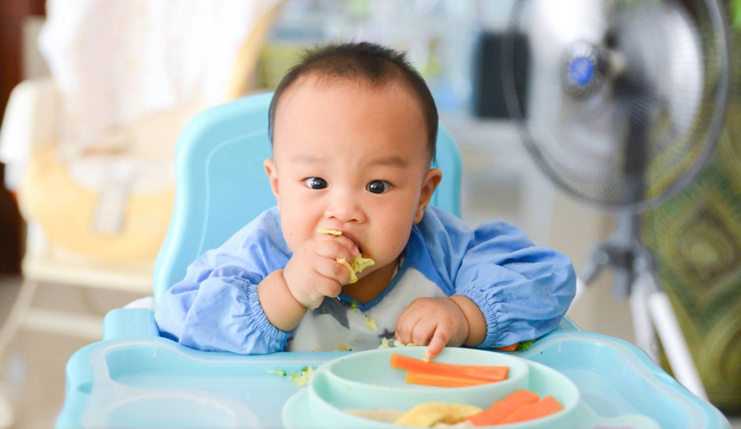 Could you imagine what it would be like to be fed only new things all the time? It'd be exhausting. That's what is like for a baby, so be patient when introducing them to solid food. 