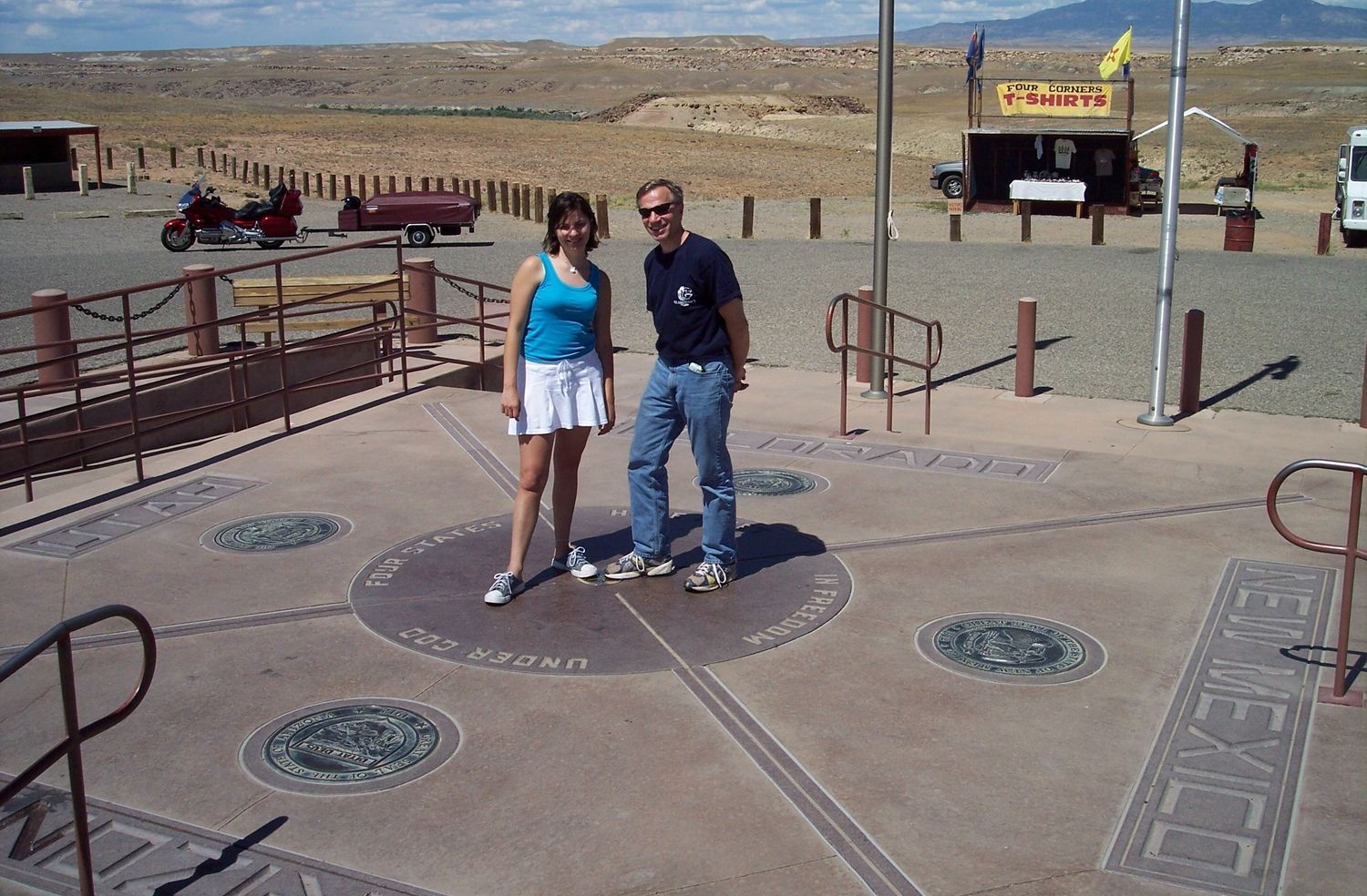 Outsmart this enormous piece of land by visiting the Four Corners Monument. There, you'll be able to scratch four states off your list in one fell swoop. 
